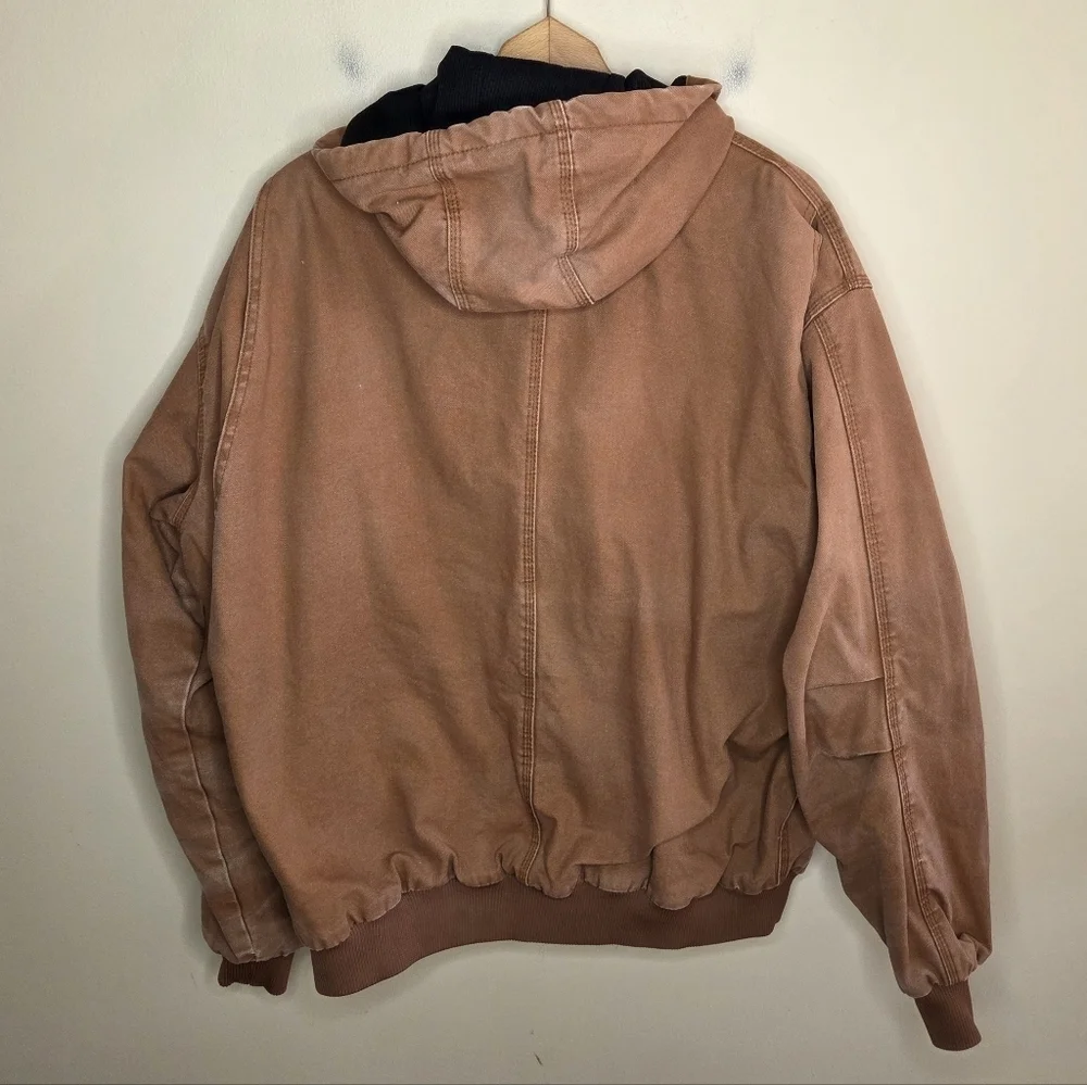 Berne Brown 100% Cotton Canvas Duck Heavy Work Jacket Coat Size XL Regular